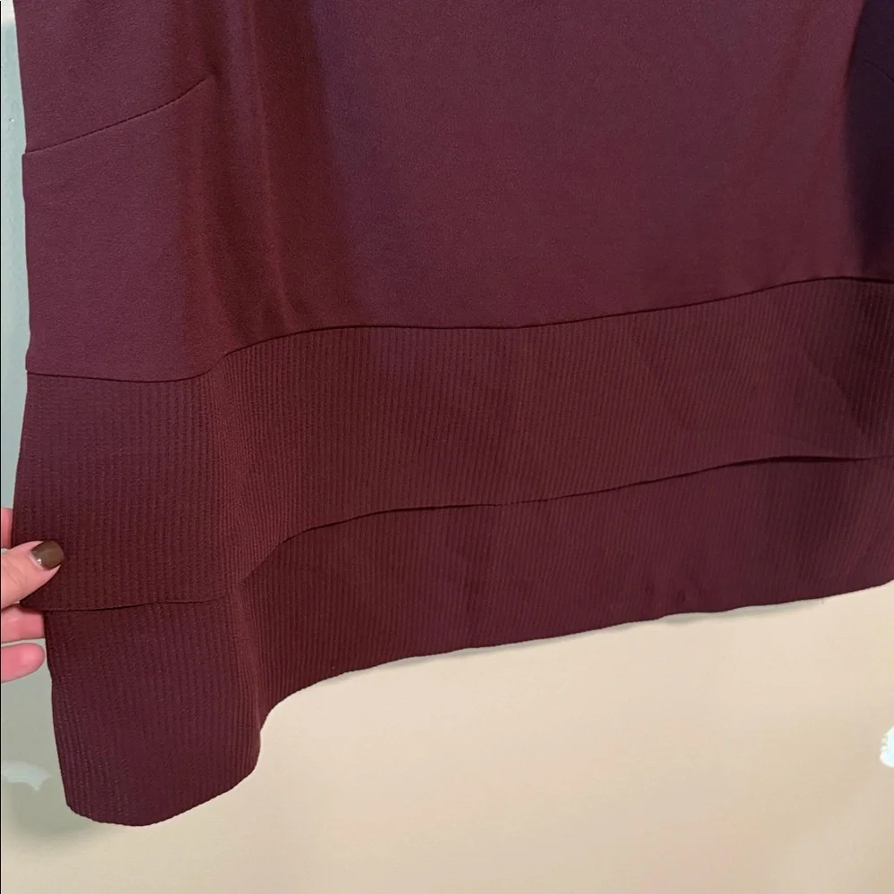 NWT Ann Taylor Burgundy Blouse Size Large - Picture 4 of 5